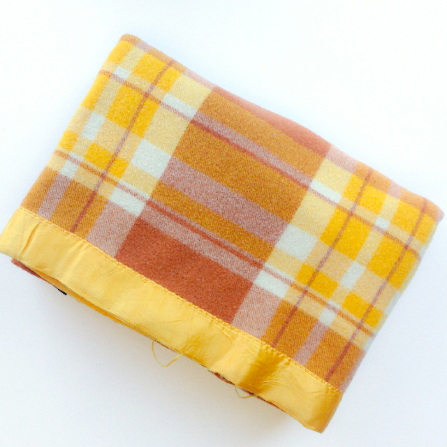 BLANKET, Yellow Rust Tartan